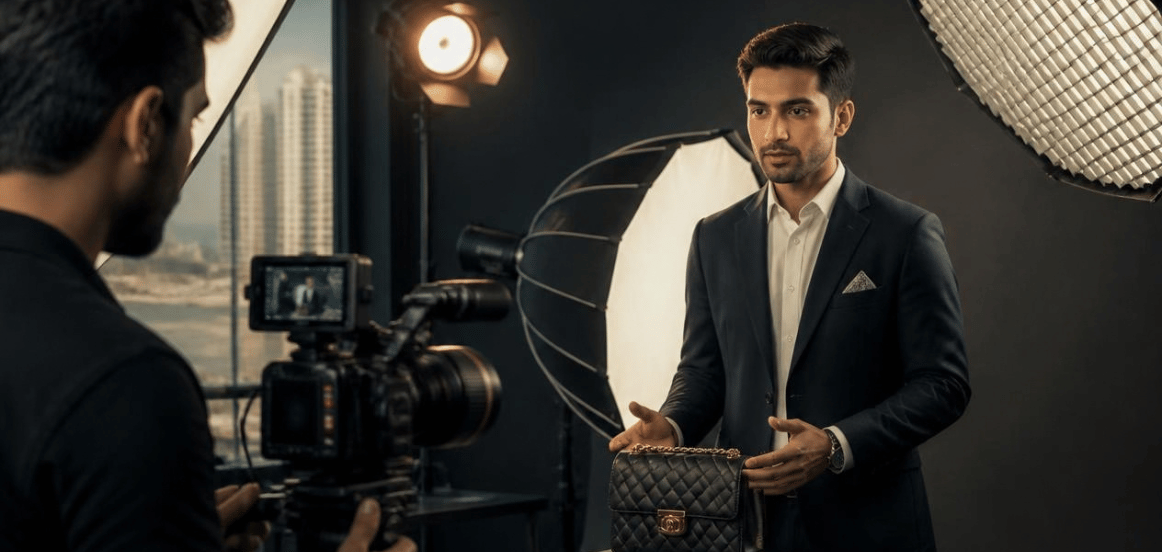Professional lighting for business photography and video