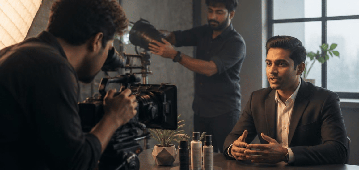 Behind-the-scenes video content for business