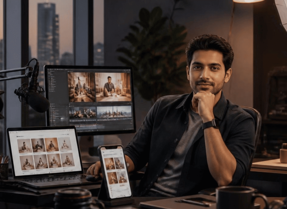 Professional content for brand identity