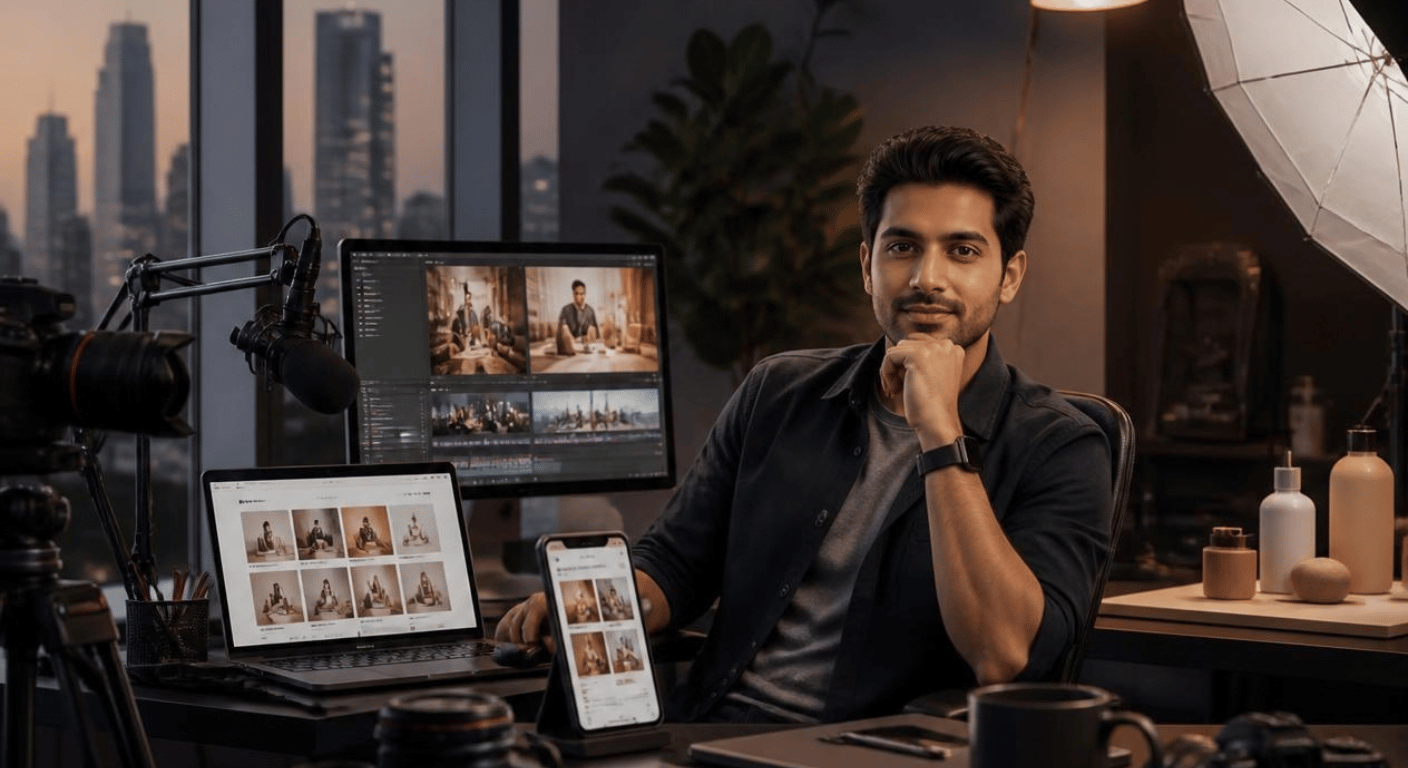 Professional content for brand identity