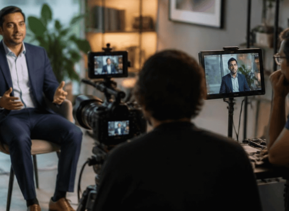 Professional video shoot