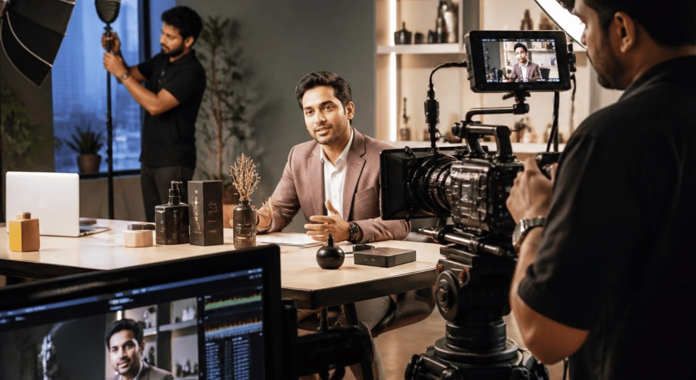 Behind-the-scenes video content for business
