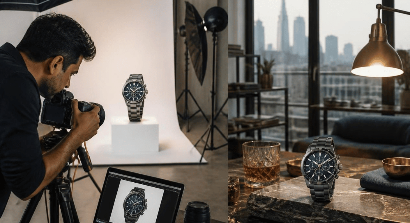 Product photography vs lifestyle photography