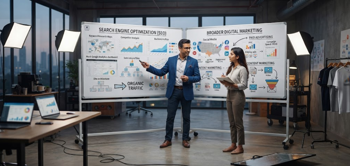 SEO vs digital marketing
