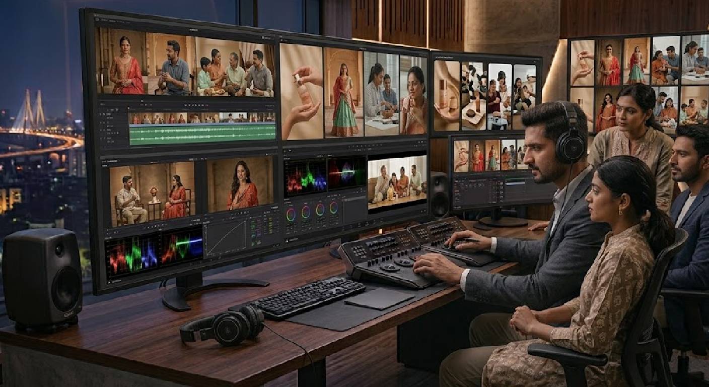 Colour grading for brand visual identity