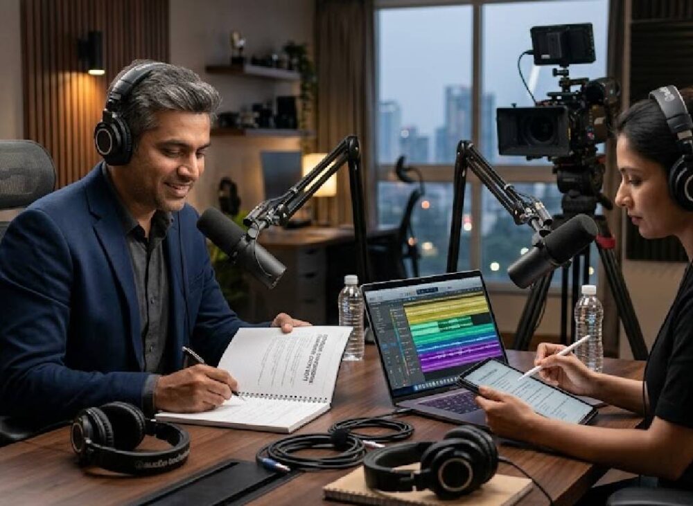 Learn how to develop a distinctive format for your business podcast with a clear audience, recurring segments, a unique hosting style, episode structure and professional production.