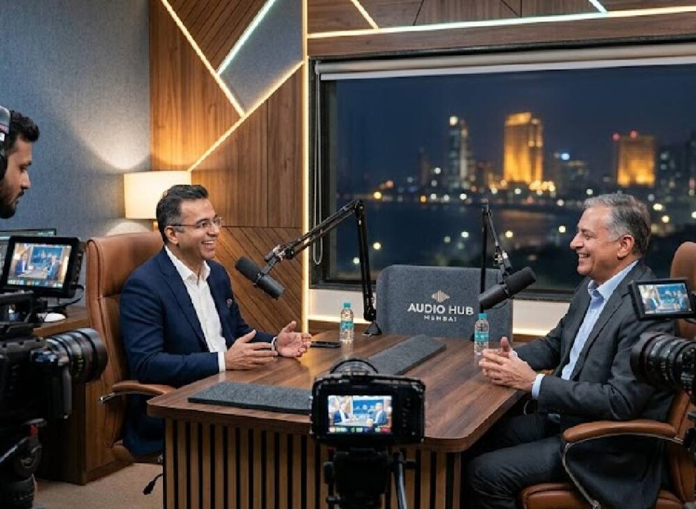 Professional podcast studio