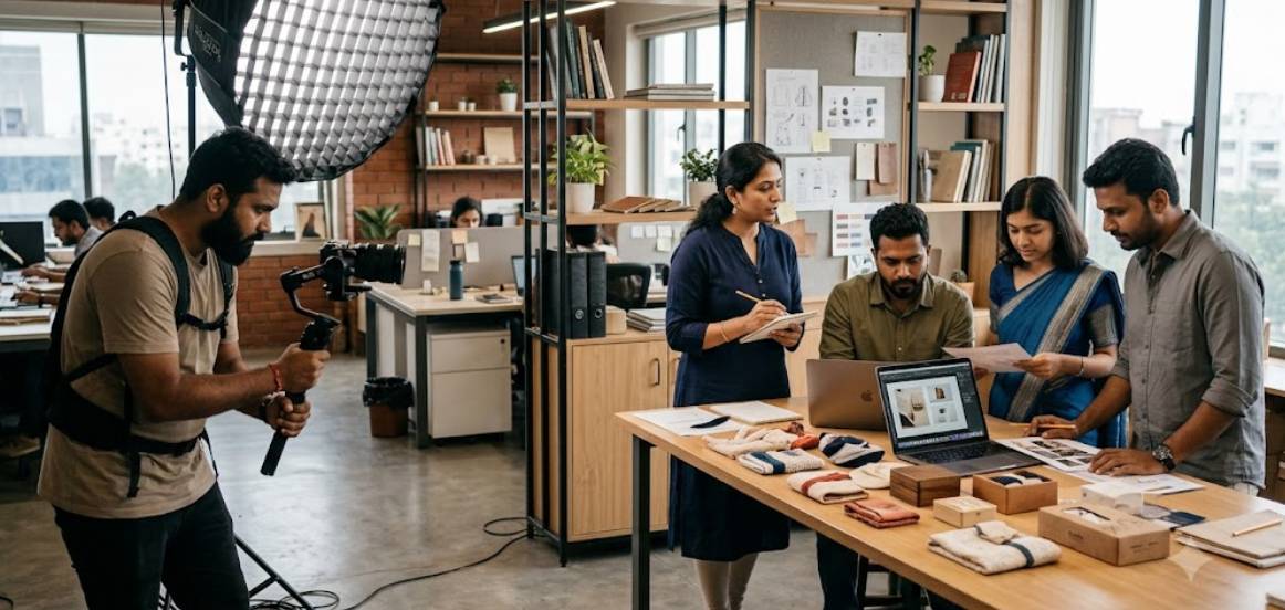 Everyday business operations into brand content