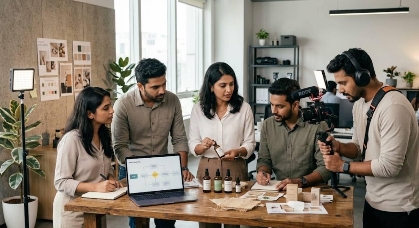 Everyday business operations into brand content