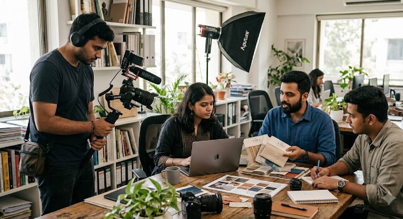 Everyday business operations into brand content