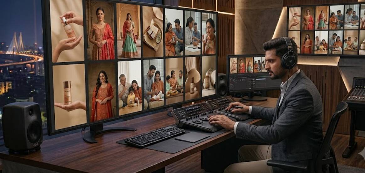 Colour grading for brand visual identity